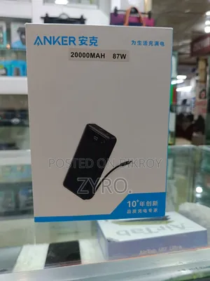 Anker Power Bank (87W, Built-in USB-C Cable)