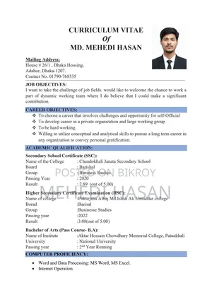 Looking for Office Assistant / Admin Support Job in Dhaka