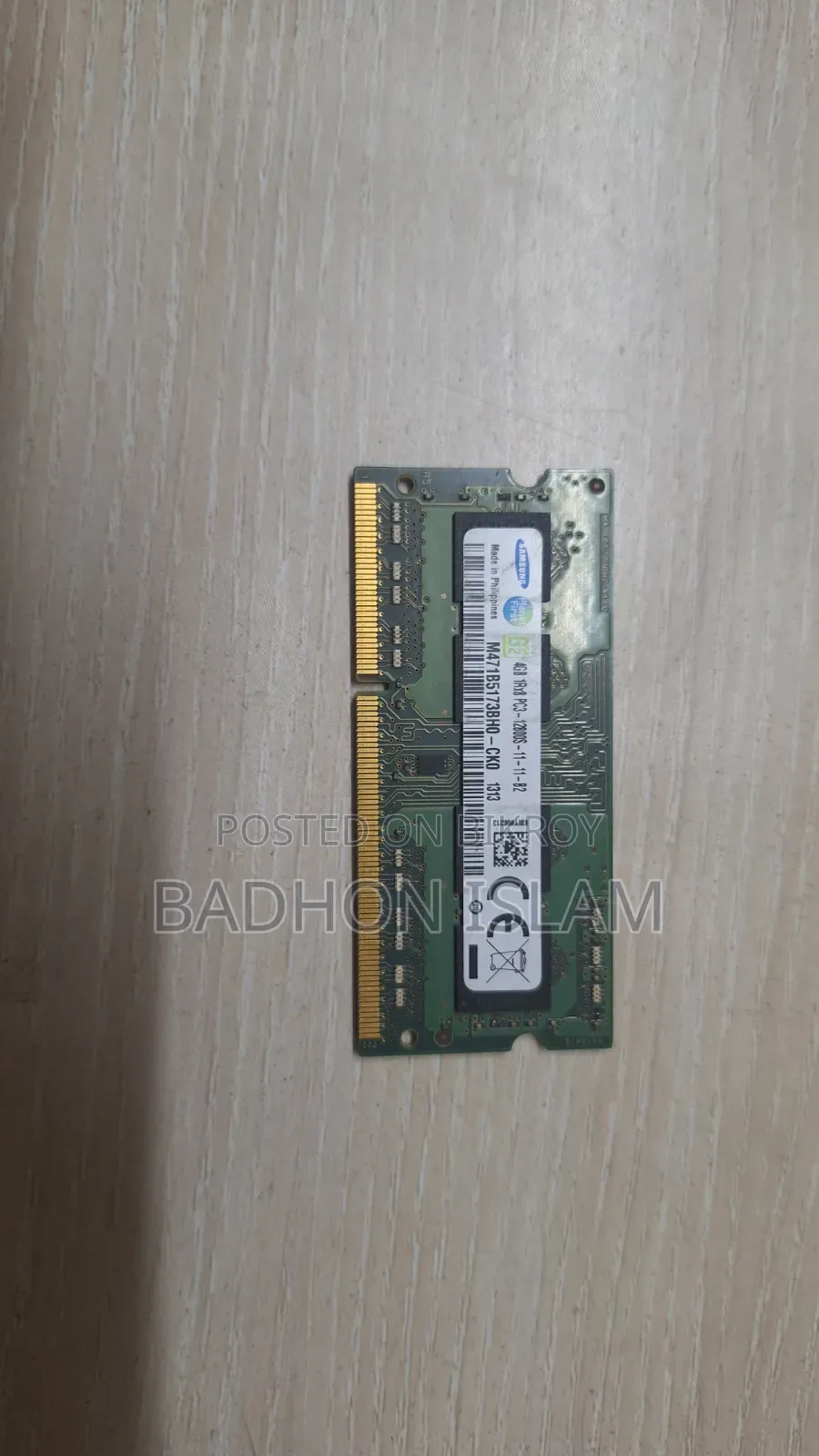 Samsung 4GB 1Rx8 PC3-12800S./Samsung 4GB 1Rx8 PC3L-12800S