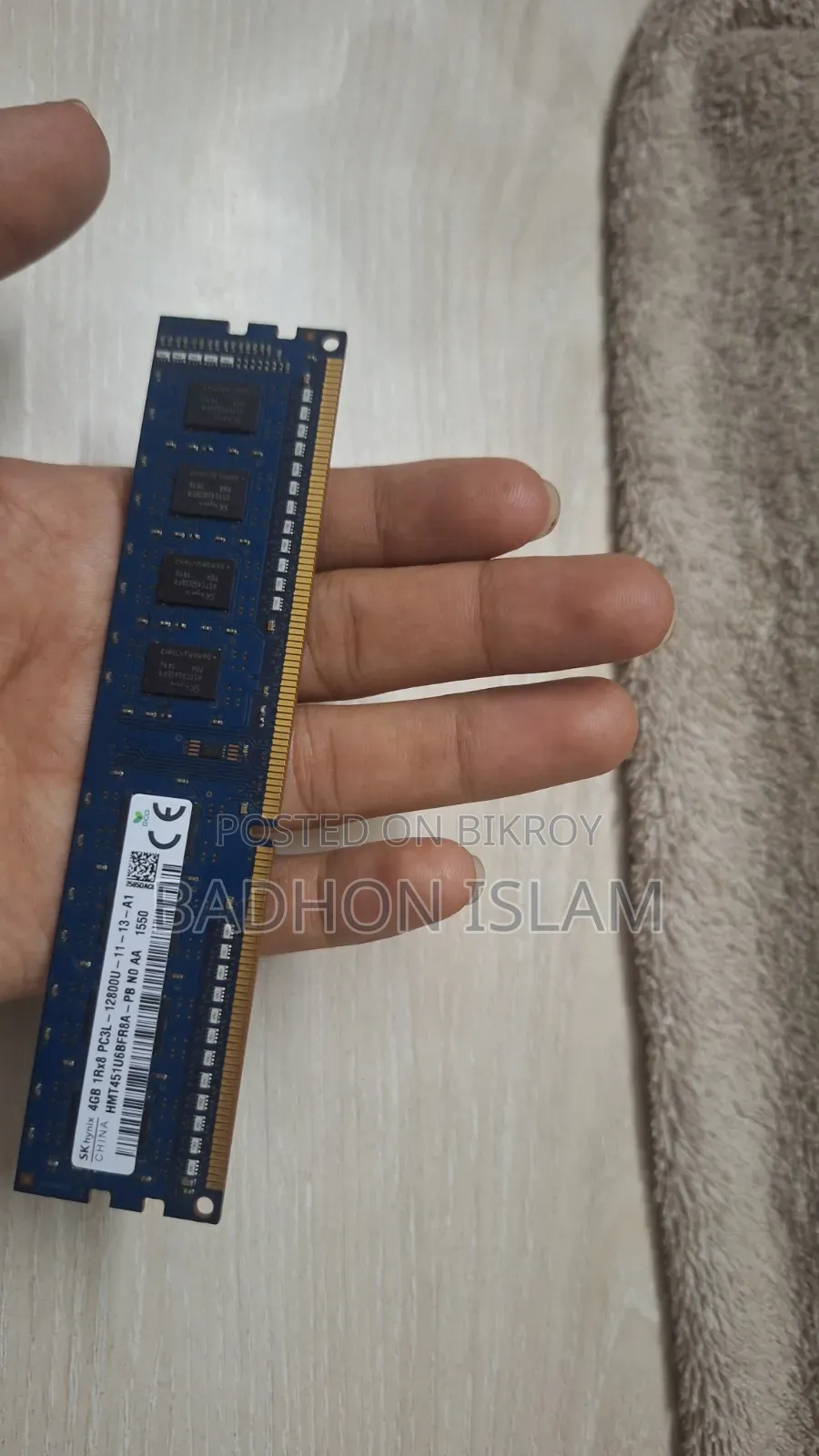 SK Hynix DDR3L 1600MHz Desktop RAM Windows 10, 8.1, 7, Windows XP