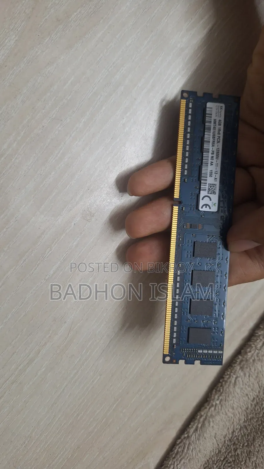 SK Hynix DDR3L 1600MHz Desktop RAM Windows 10, 8.1, 7, Windows XP