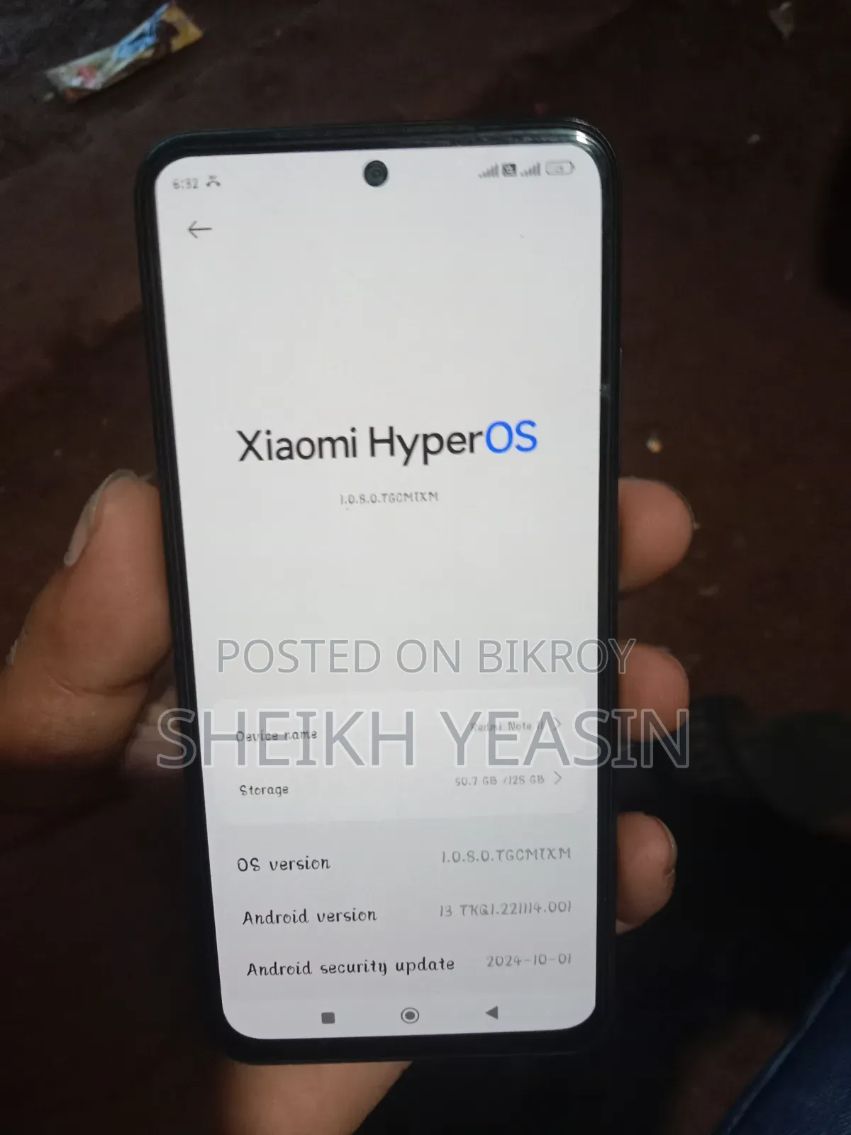 শাওমি রেডমি নোট ১১ ১২৮ জিবি ব্ল্যাক