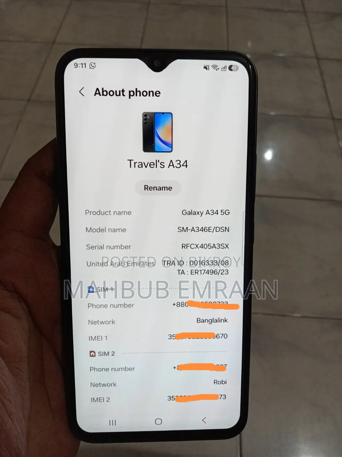 Samsung Galaxy A34 5G 128 GB Black