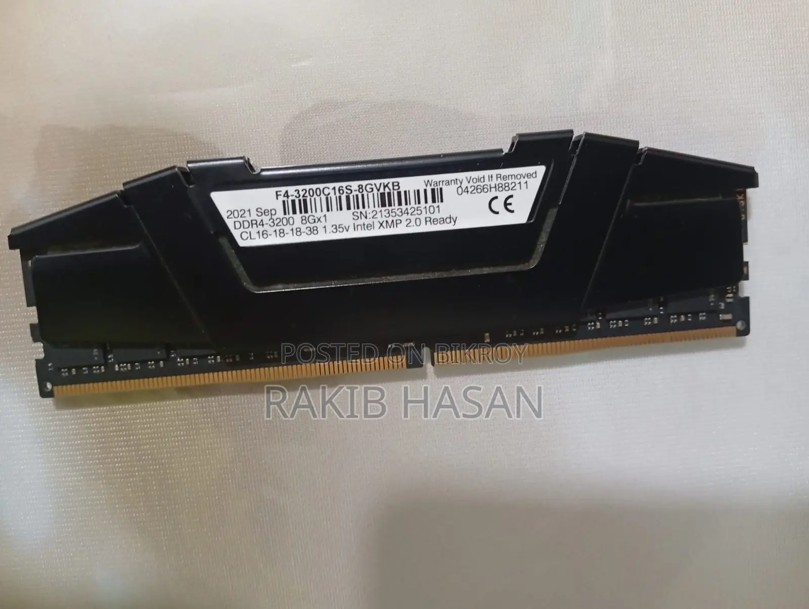 Gskill Ripjawsv. Ddr3-3200 8gb