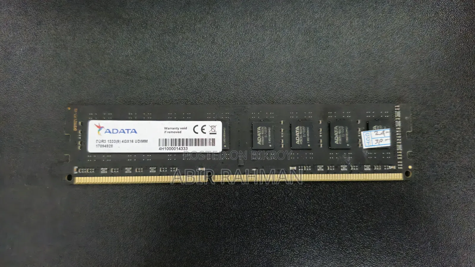 4gb Ram Ddr3 Adata