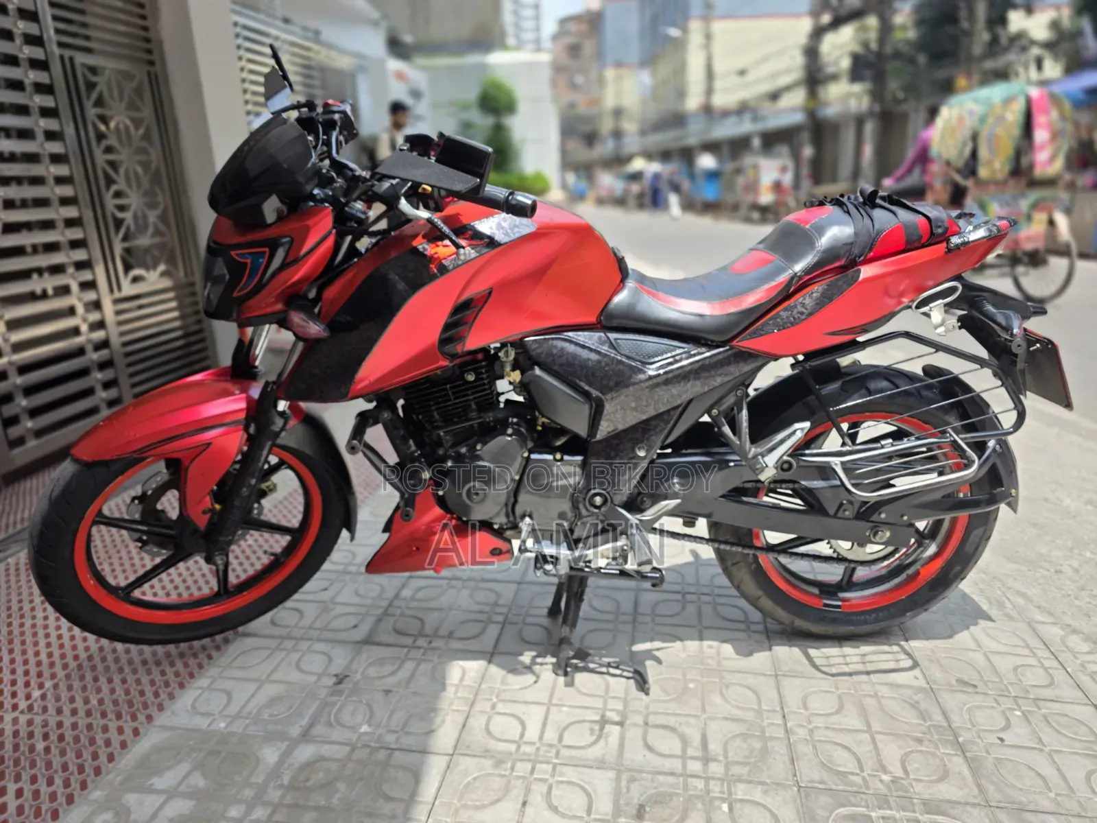 টিভিএস অ্যাপাচি আরটিআর ১৬০ ৪ভি ২০২০ লাল