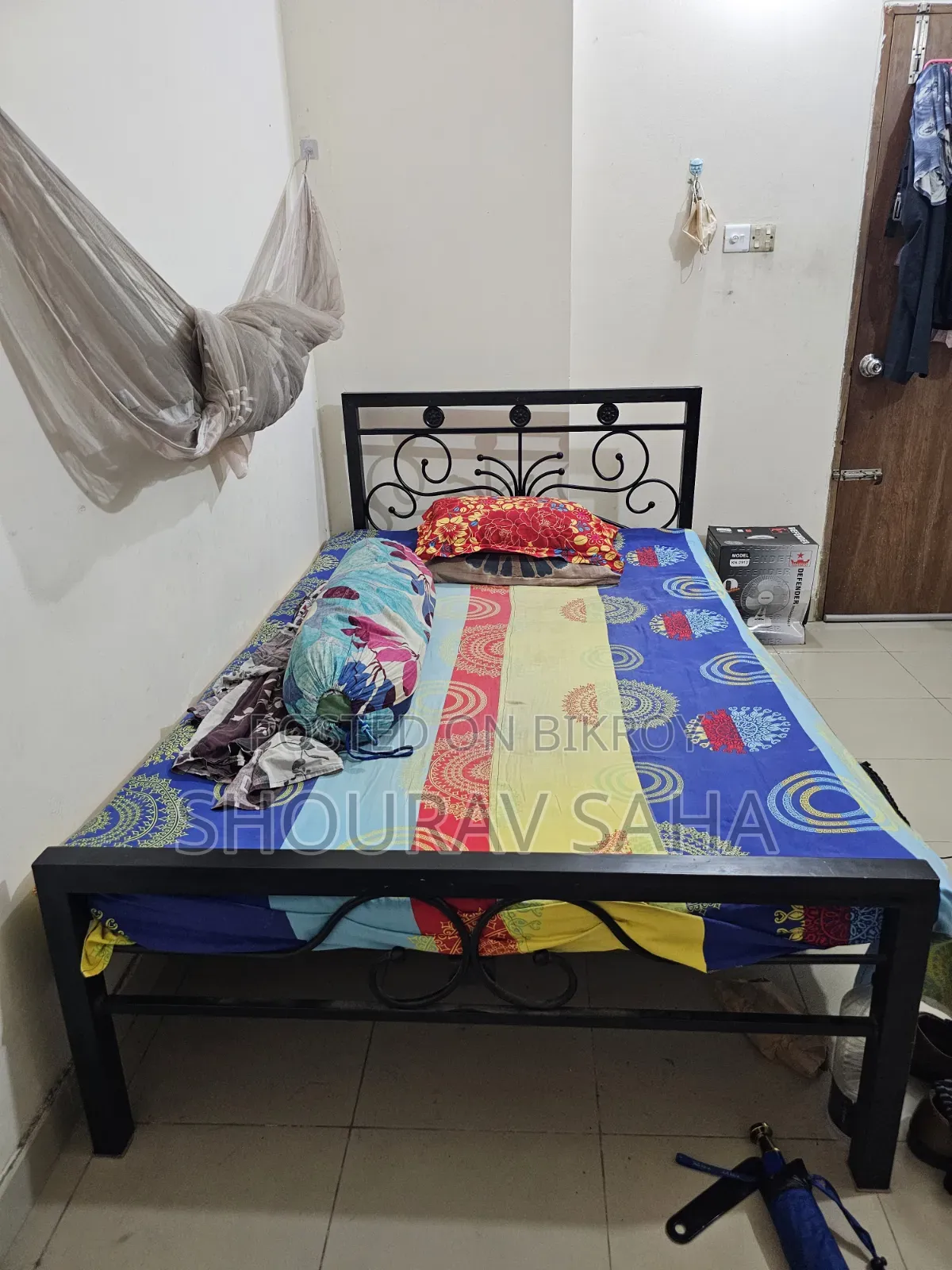 Steel Double Bed (7 Feet by 4 Feet)