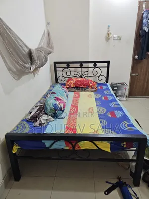 Steel Double Bed (7 Feet by 4 Feet)