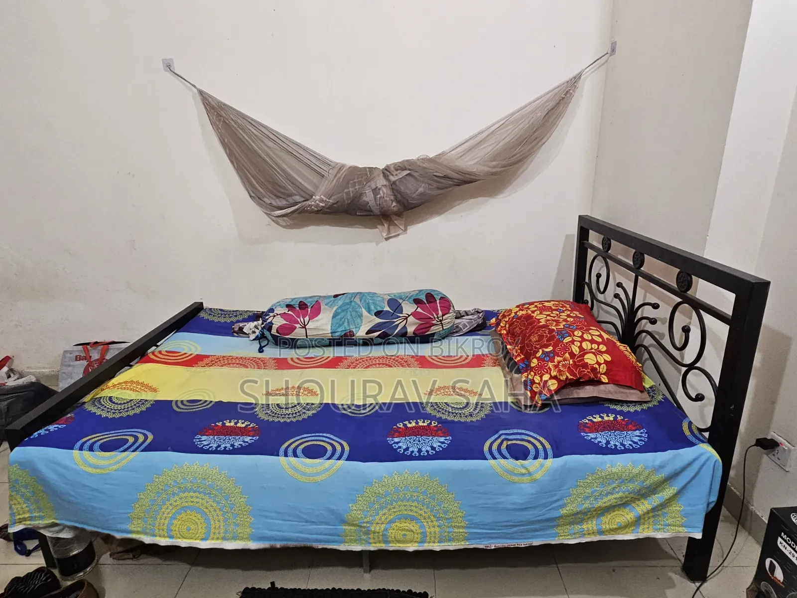 Steel Double Bed (7 Feet by 4 Feet)