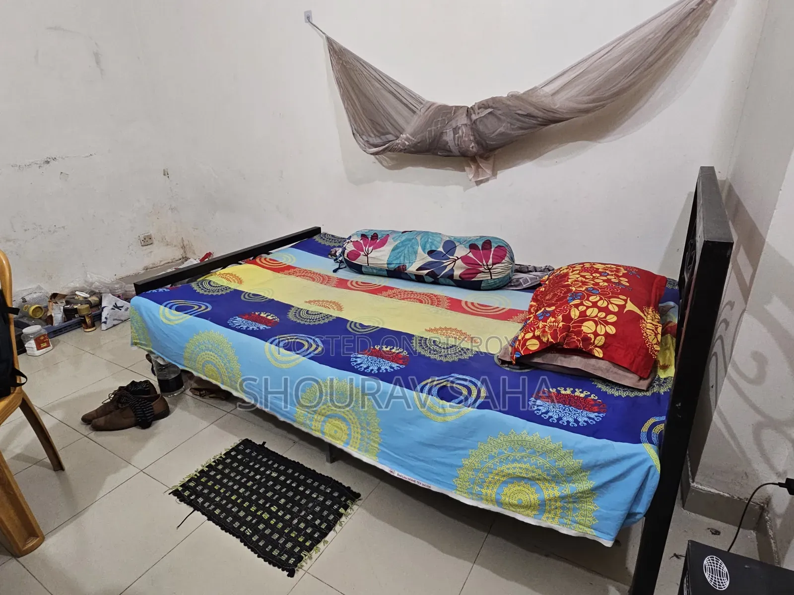 Steel Double Bed (7 Feet by 4 Feet)