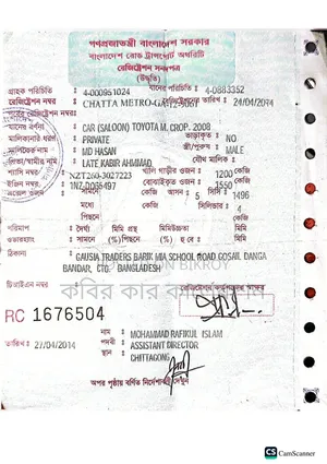 টয়োটা প্রিমিও ২০০৮ পার্ল