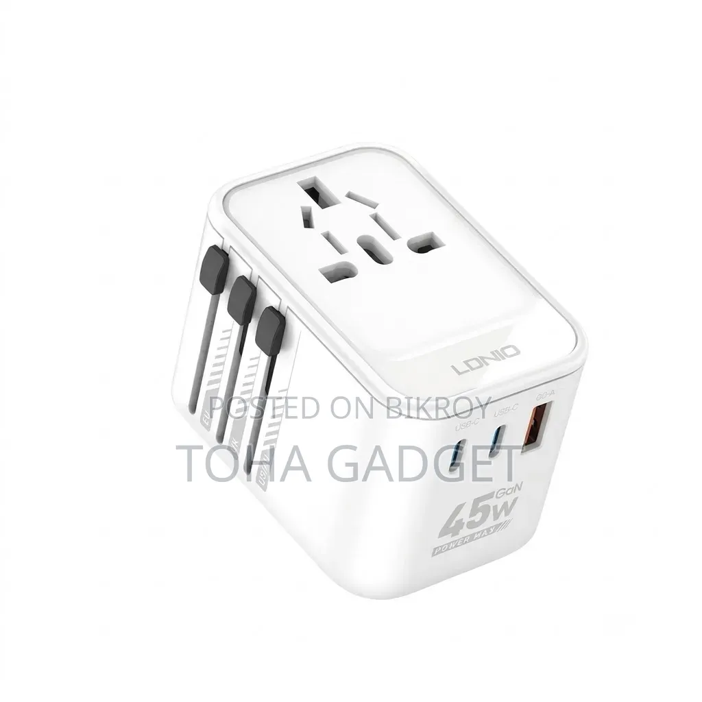 LDNIO Z8 45W GaN Universal Travel Adapter