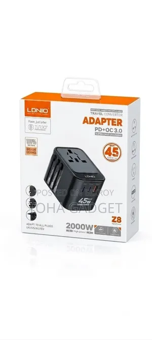 LDNIO Z8 45W GaN Universal Travel Adapter