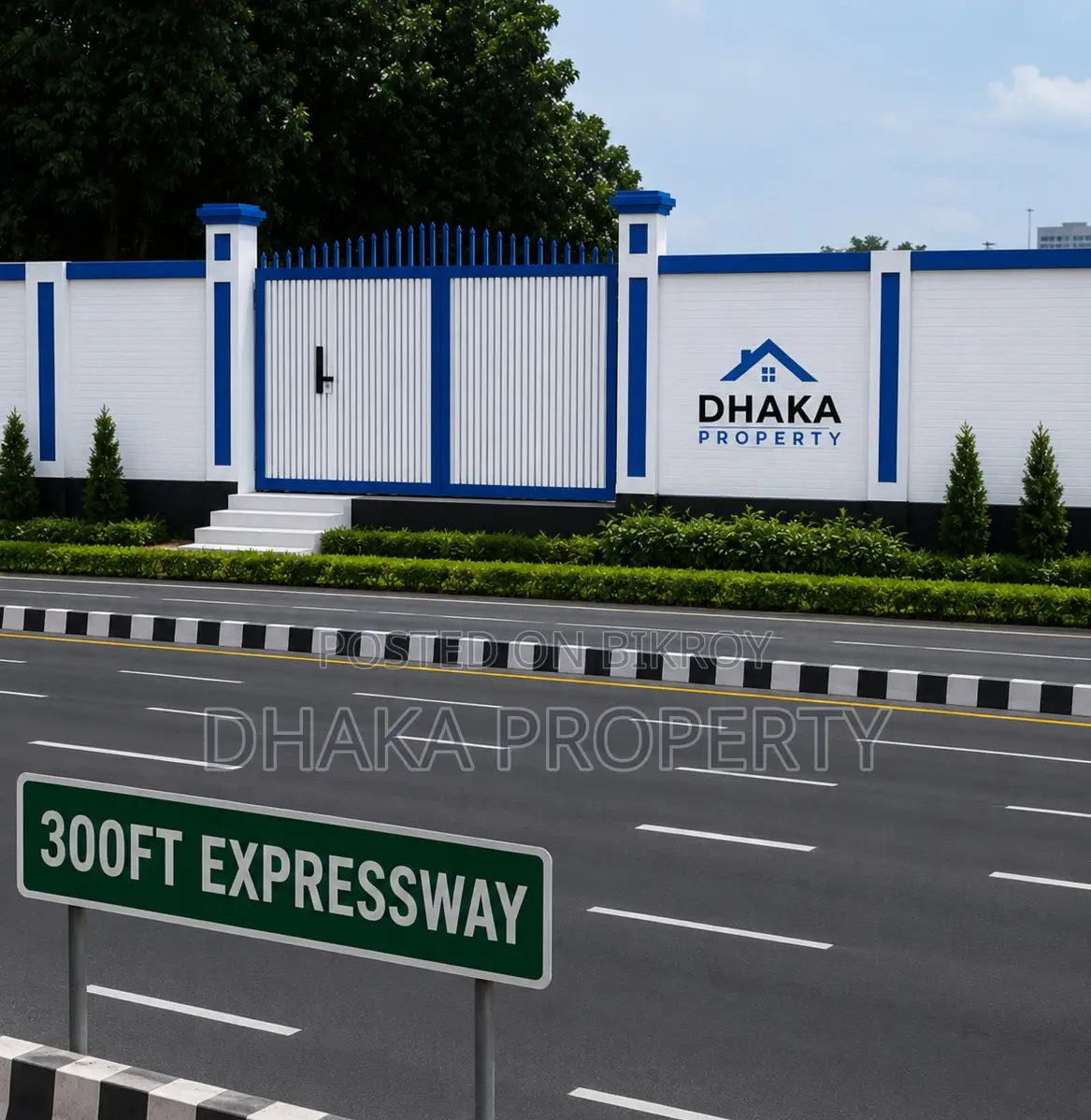 300ft Road Commercial 10 Katha North Facing at Sector 2