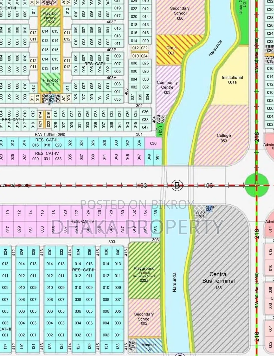300ft Road Commercial 10 Katha North Facing at Sector 2