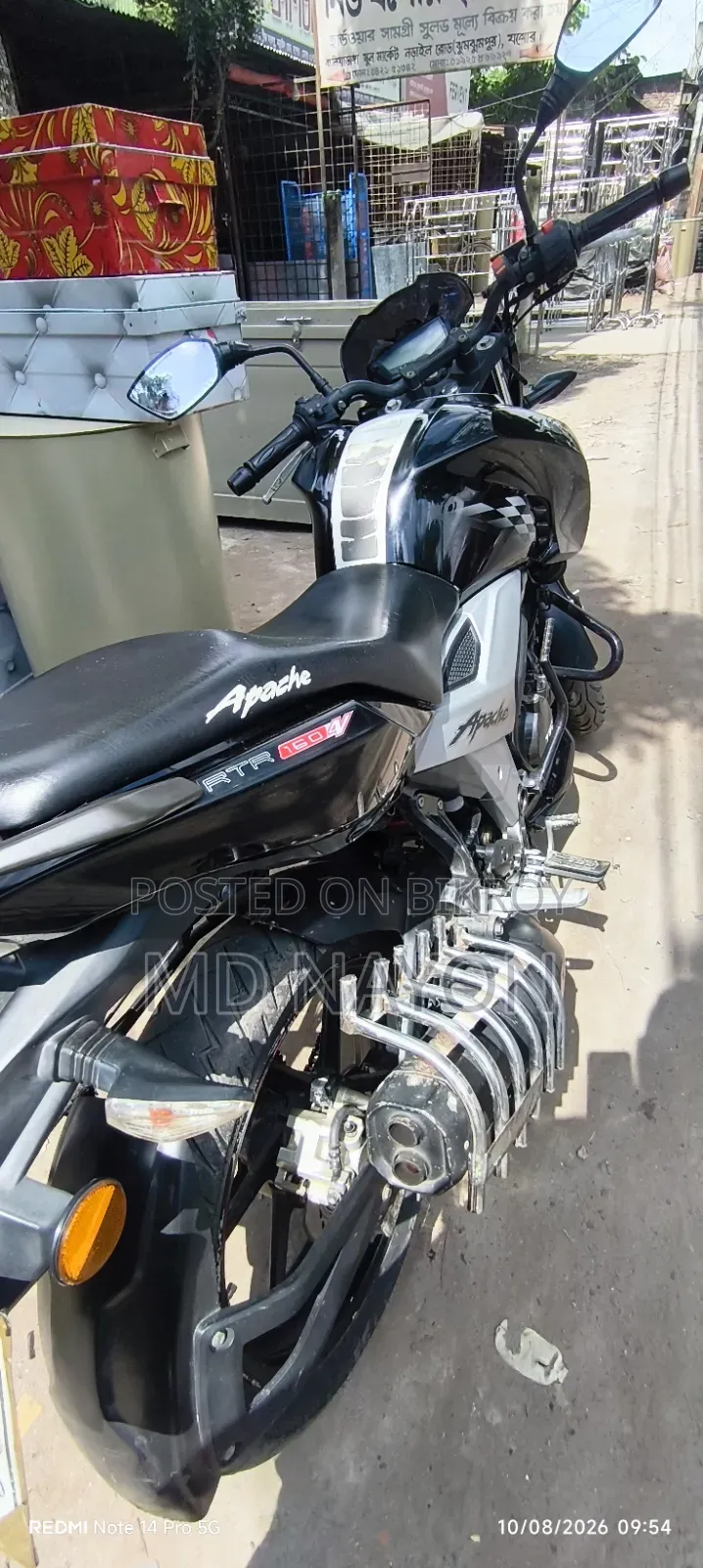 TVS Apache RTR 160 4V 2020 Black