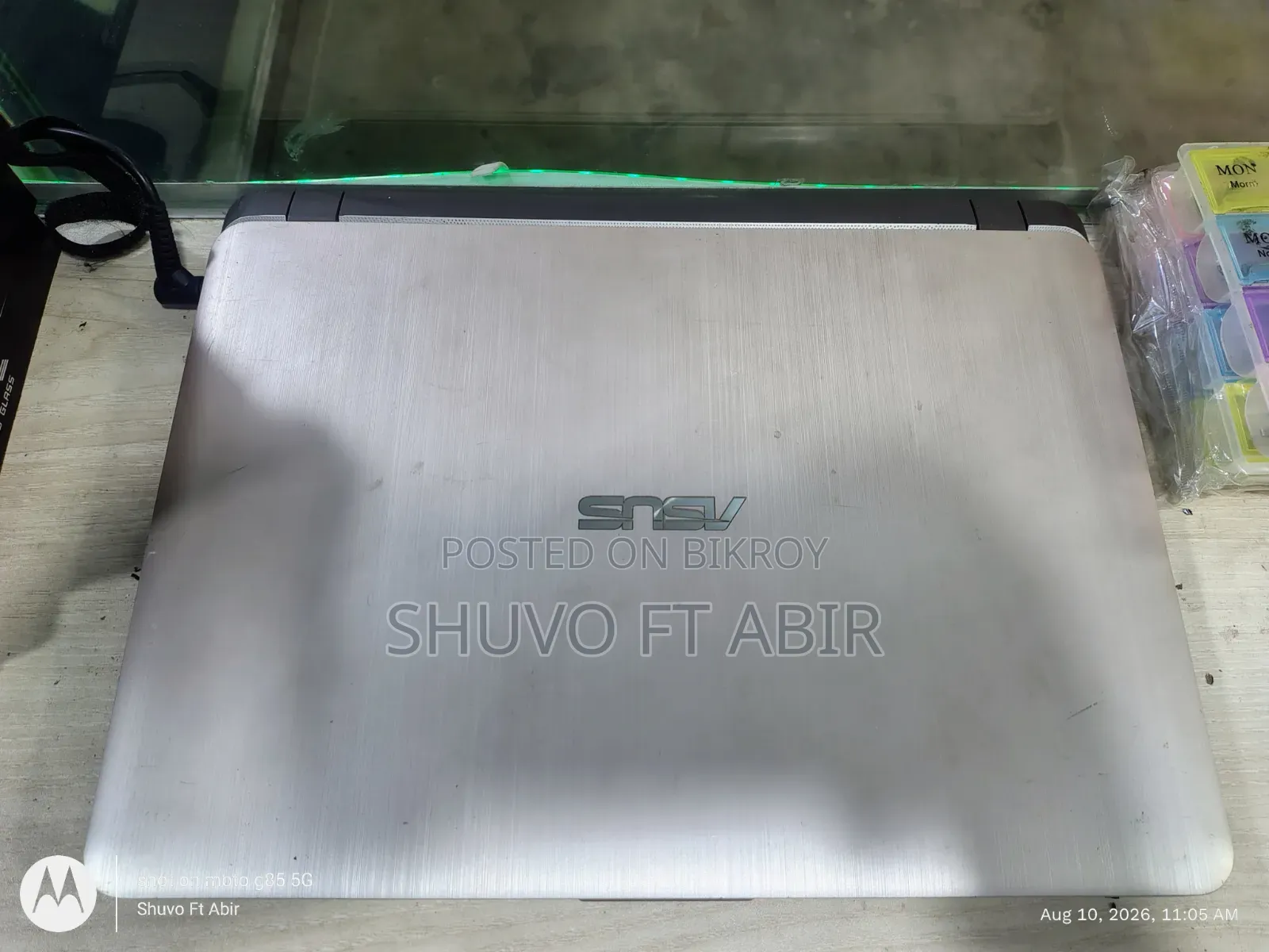 ল্যাপটপ আসুস ভিভুবুক ১৪ ৪জিবি ইন্টেল কোর আই৩ এসএসএইচডি (হাইব্রিড) ১২৮জিবি