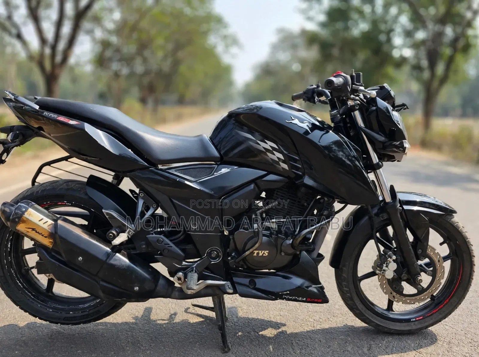 TVS Apache RTR 160 4V Fi 2021 Black