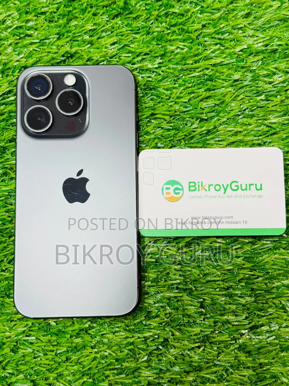 অ্যাপল আইফোন ১৫ প্রো ১২৮ জিবি ব্ল্যাক
