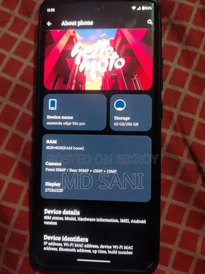 New Motorola Edge 50 Pro 256 GB Blue