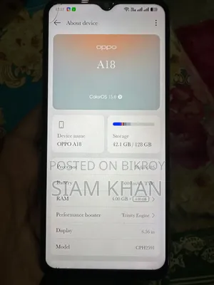 Oppo A18 128 GB Blue