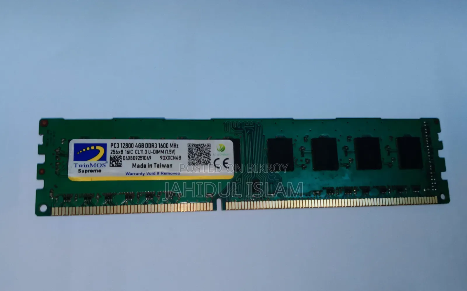 DDR3 4GB Desktop Ram