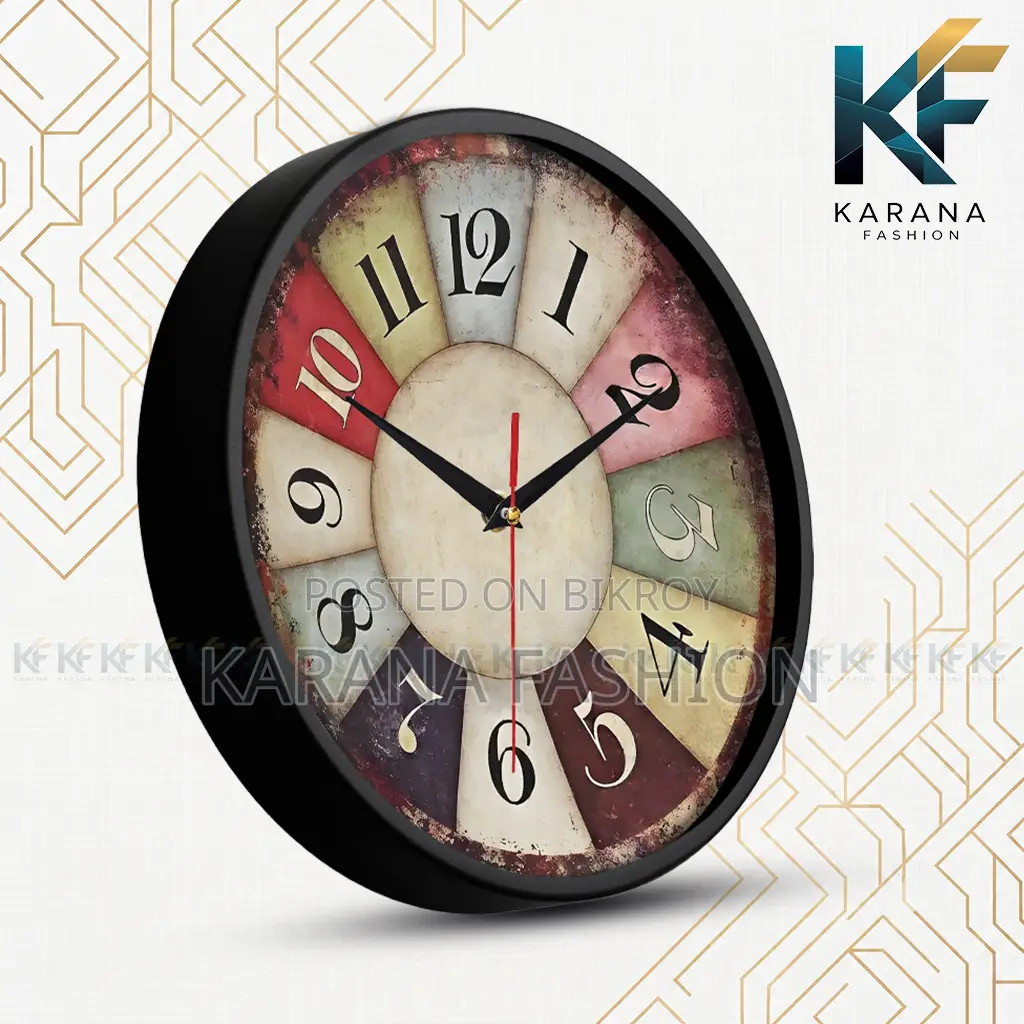 Karana Fashion (KW10) 12-Inch Vintage Rustic Wall Clock