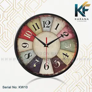 Karana Fashion (KW10) 12-Inch Vintage Rustic Wall Clock