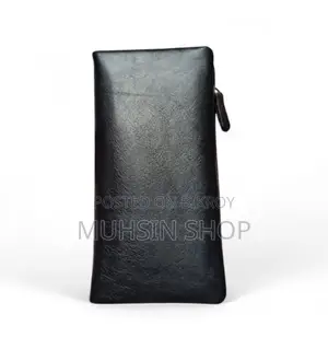 Premium Long Leather Wallet for Men Women