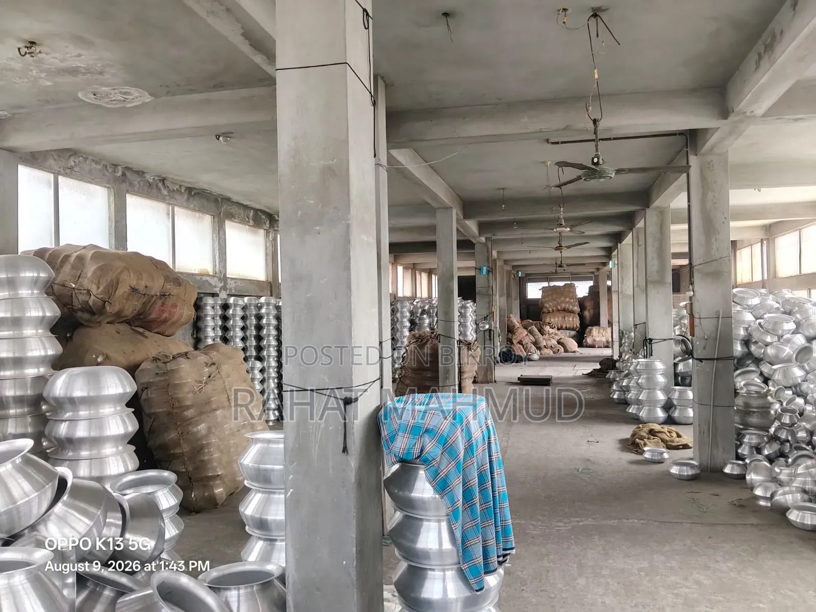 Running Aluminum Pot and Pan Factory with Land