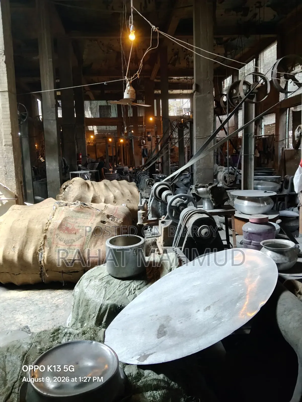 Running Aluminum Pot and Pan Factory with Land