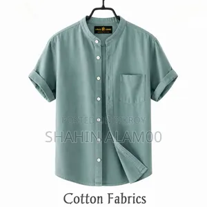 Premium Oxford Cotton Band Collar Short