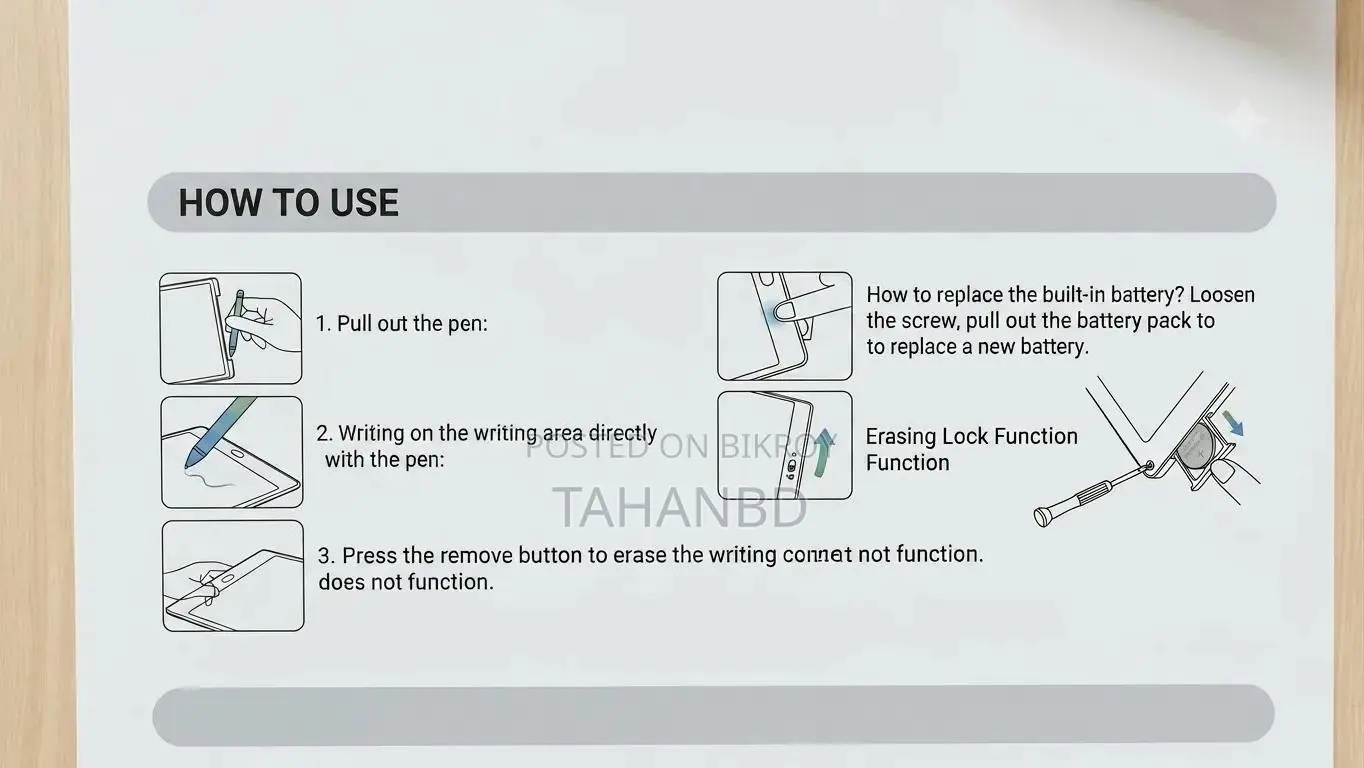 8.5" Inch LCD Writing Tablet