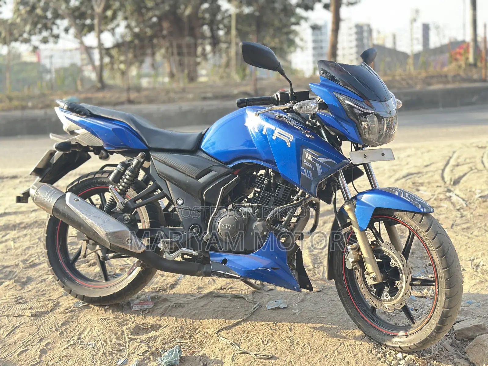 টিভিএস অ্যাপাচি আরটিআর ১৬০ টুভি ২০১৮ ব্লু