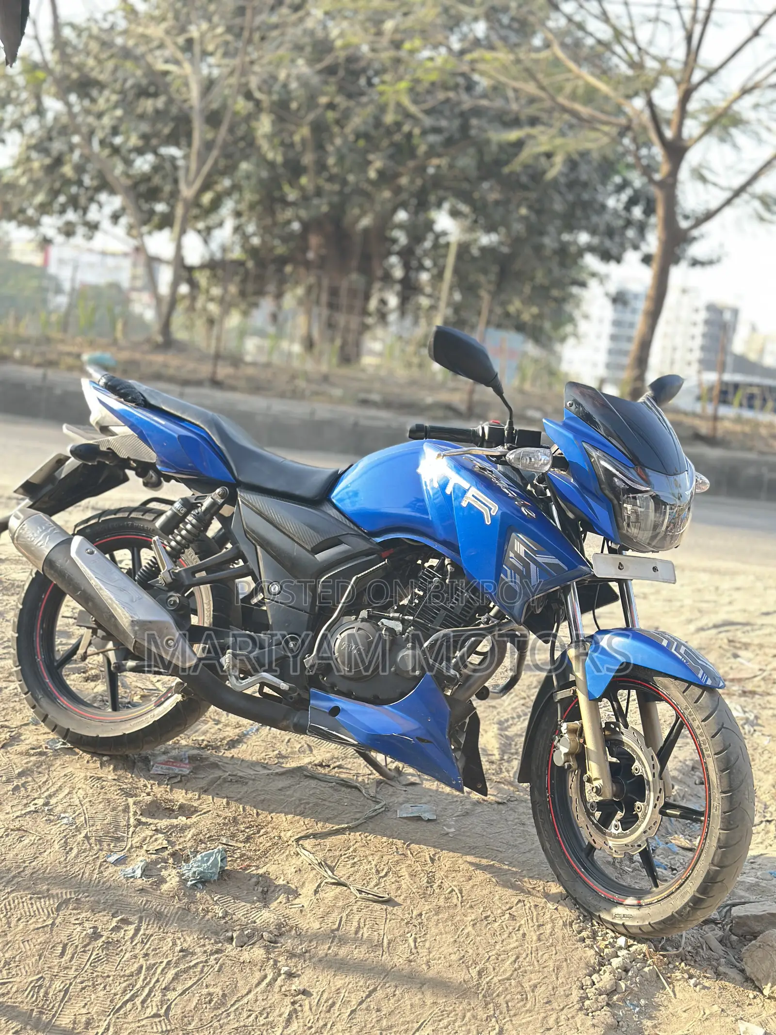 টিভিএস অ্যাপাচি আরটিআর ১৬০ টুভি ২০১৮ ব্লু