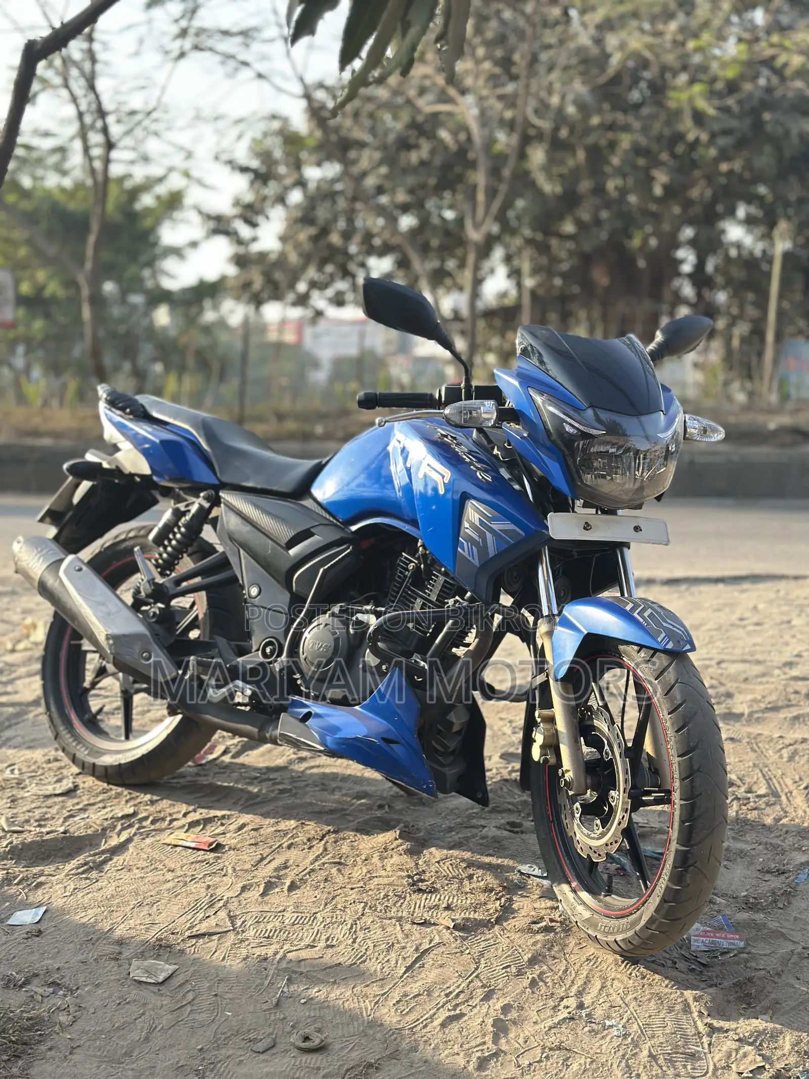 টিভিএস অ্যাপাচি আরটিআর ১৬০ টুভি ২০১৮ ব্লু