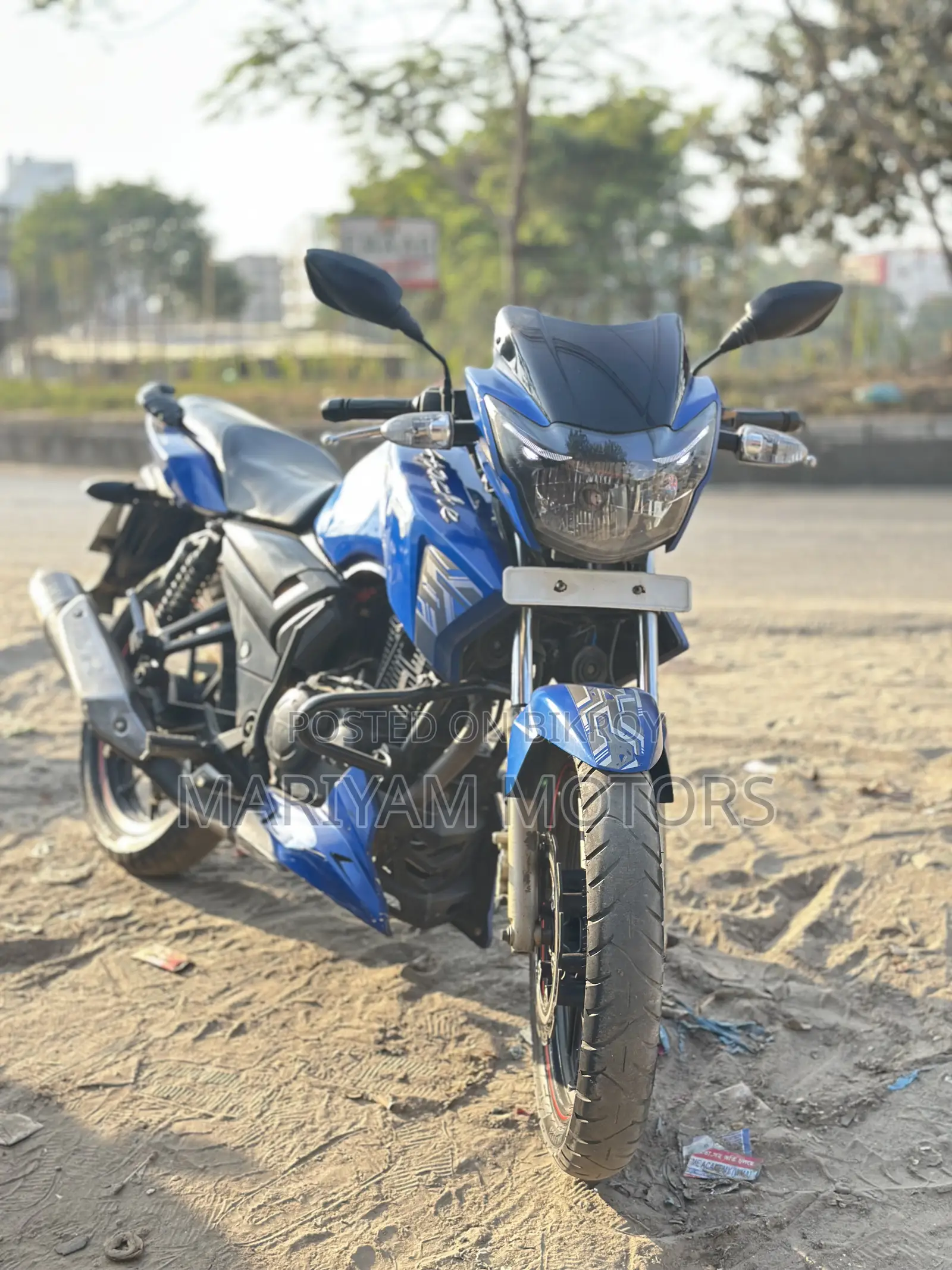 টিভিএস অ্যাপাচি আরটিআর ১৬০ টুভি ২০১৮ ব্লু