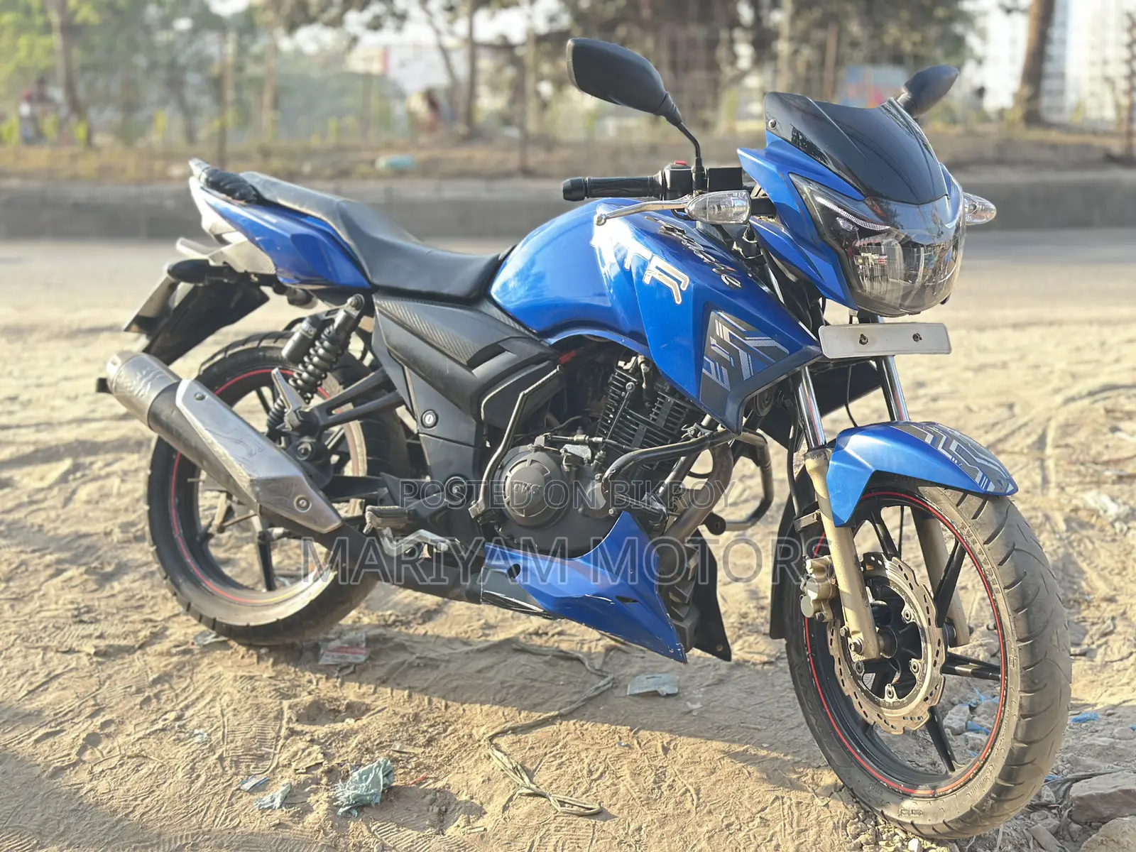 টিভিএস অ্যাপাচি আরটিআর ১৬০ টুভি ২০১৮ ব্লু
