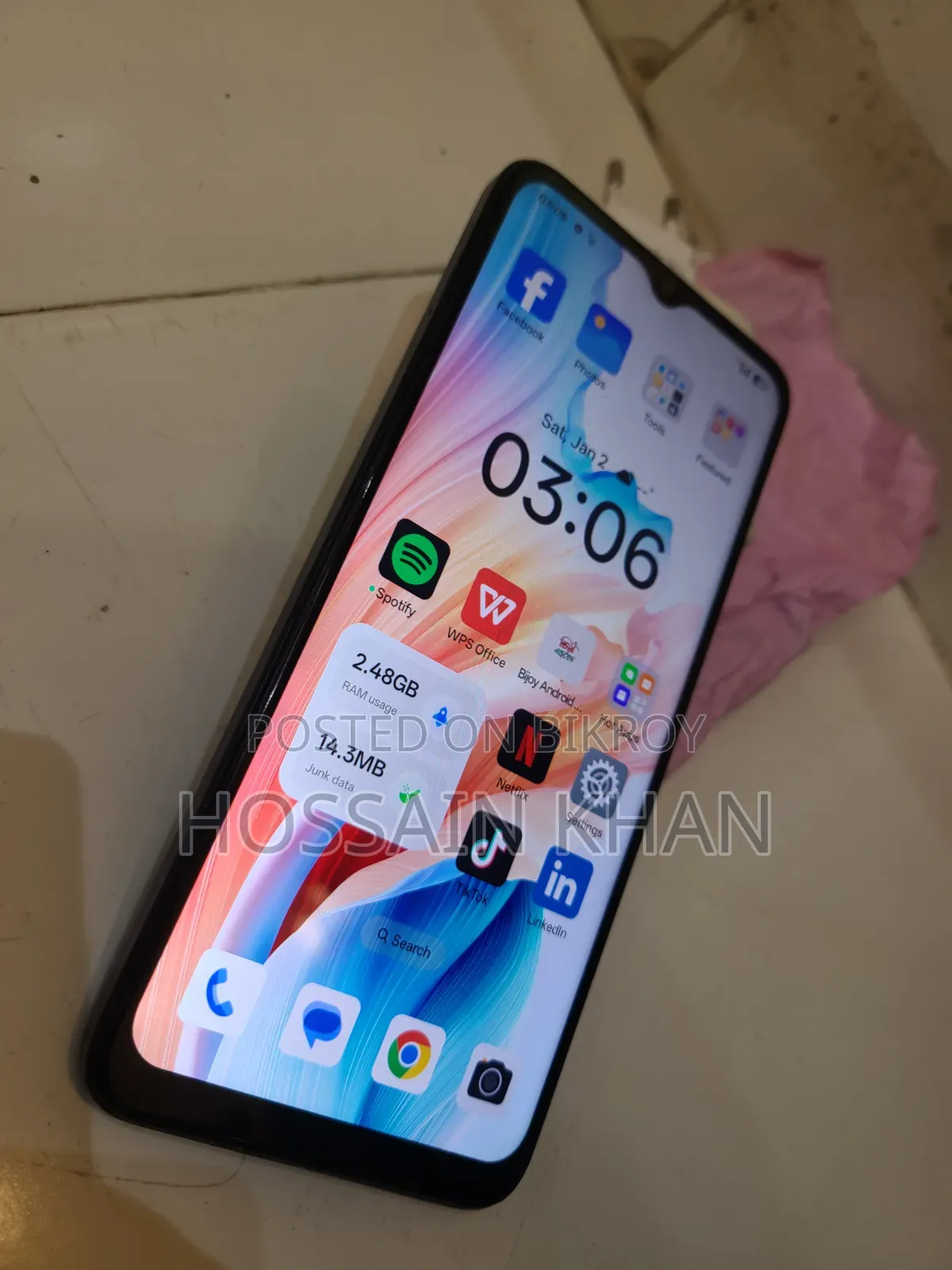Oppo A18 128 GB Black
