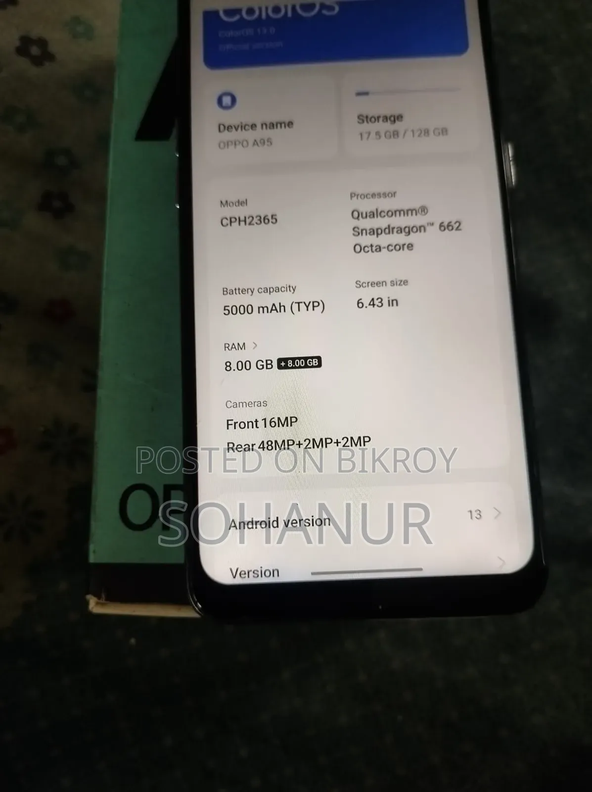 Oppo A95 128 GB Black