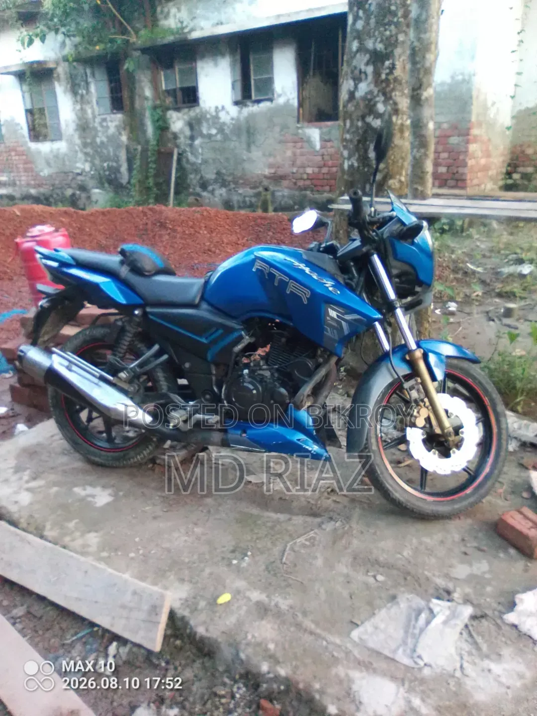 TVS Apache RTR 160 2V 2017 Green