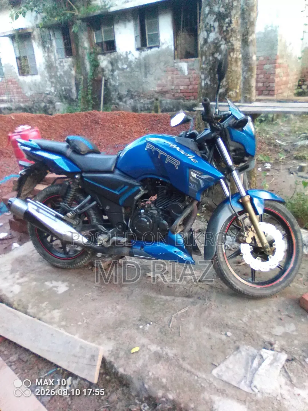 TVS Apache RTR 160 2V 2017 Green