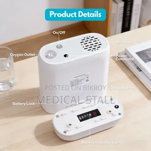 Long Portable Rechargeable Oxygen Concentrator for Travel