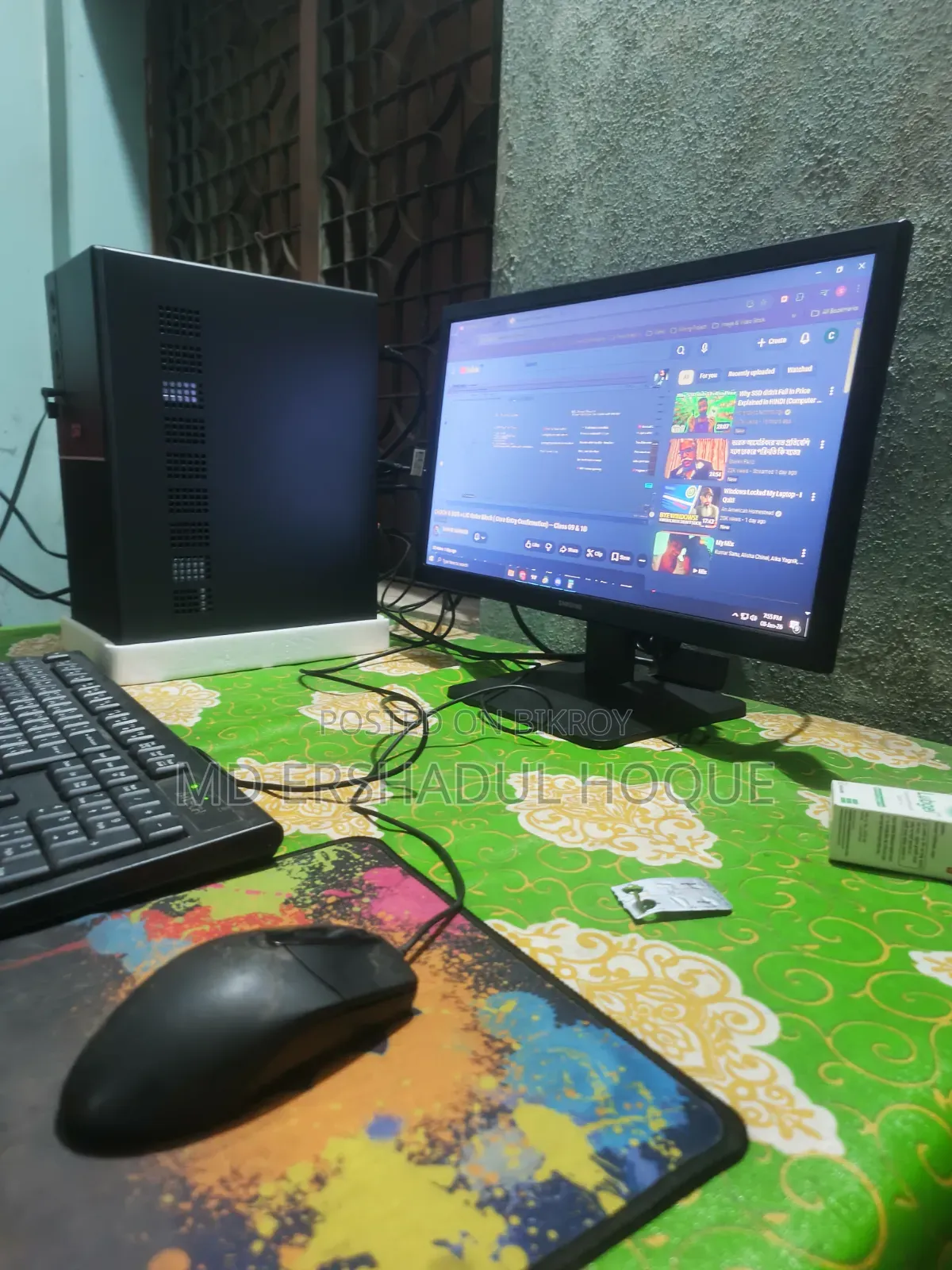 Desktop Computer Samsung 8GB Intel Core I3 SSD 256GB