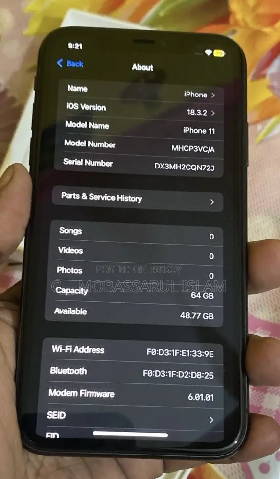 New Apple iPhone 11 64 GB Black