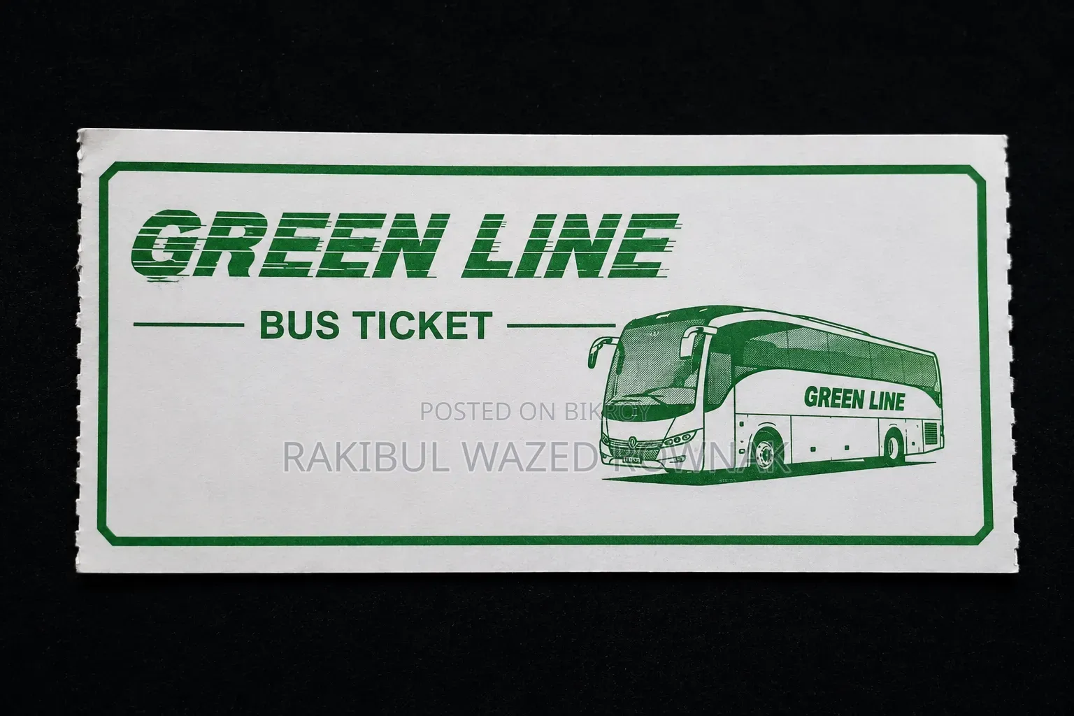 Green Line Bus 4 Tickets