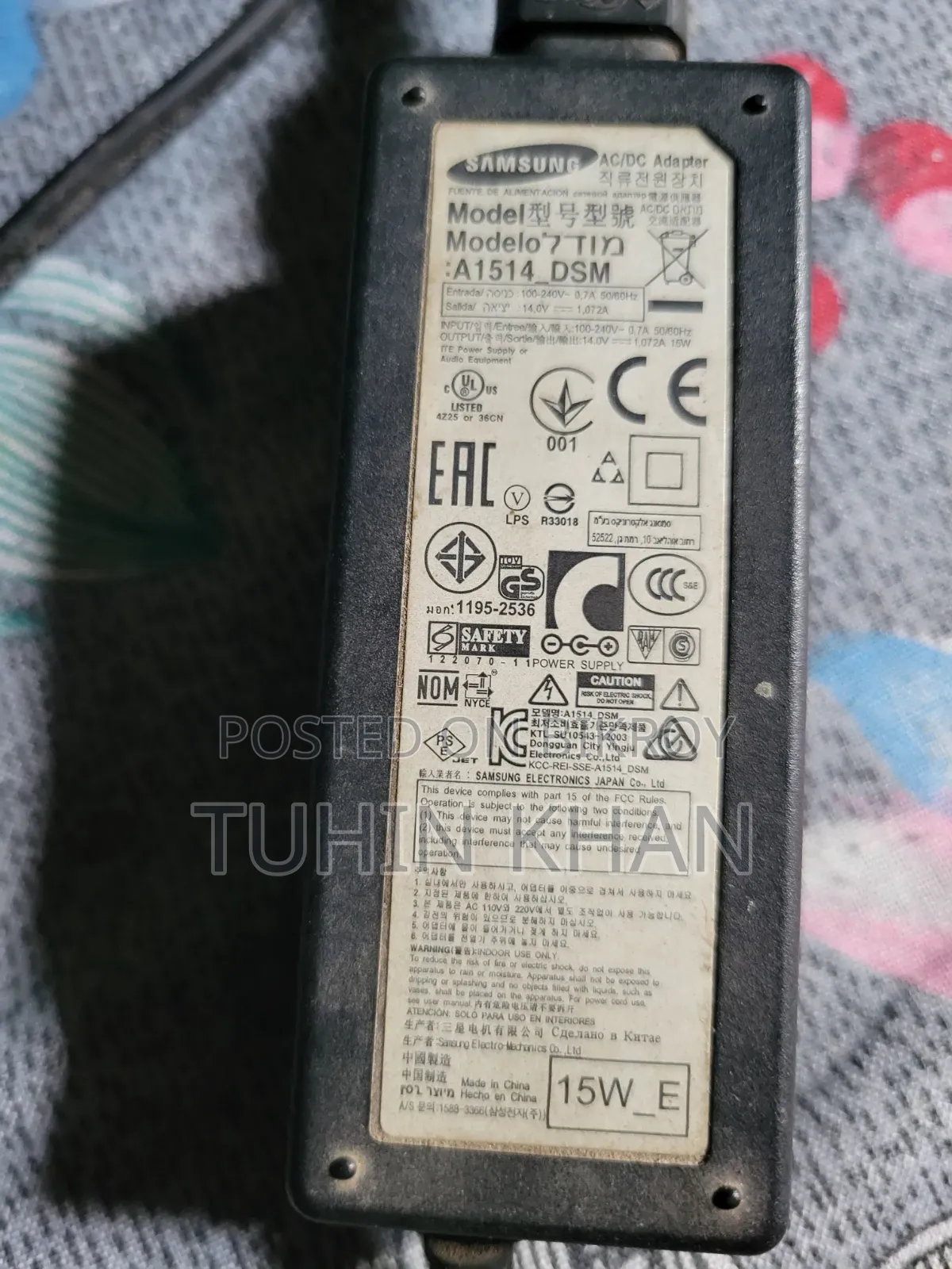 Fan1 Thermaltake, Fan2 Antex Blue Light, SUB3 PC Cable, Samsung Adapter