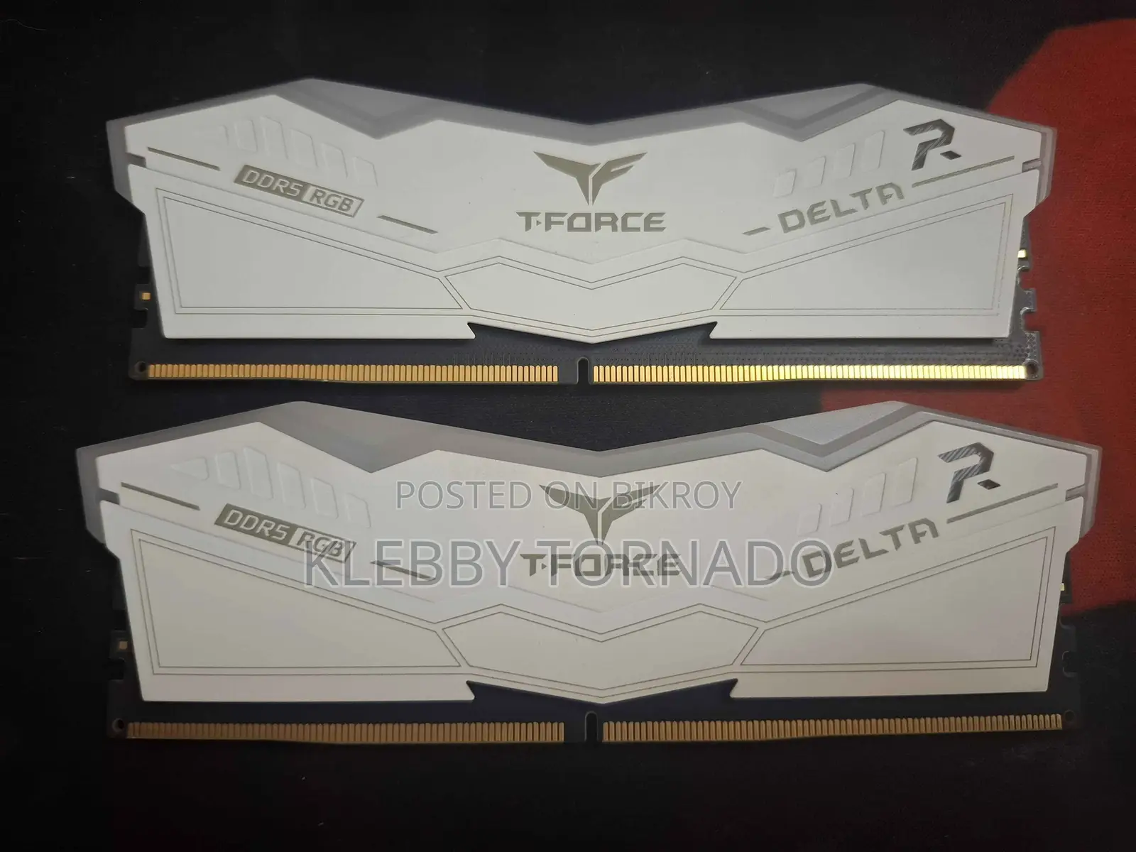 Dual Kit–TEAM T-Force Delta RGB White 16GB (2 X 8GB) DDR5 6000MHz CL38