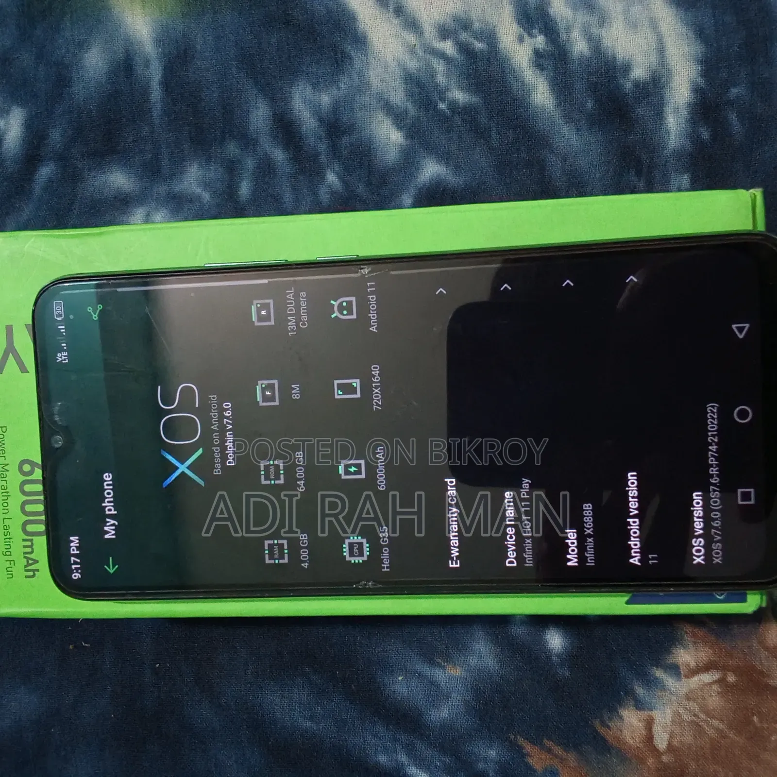 Infinix Hot 11 128 GB Green