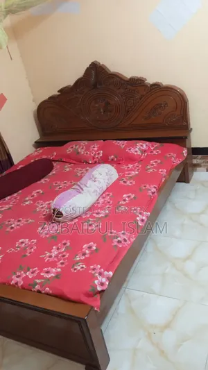 Used Double Bed + Study Table for Sale